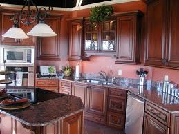 Kitchen Terra Cotta Wall Color With Dark Cabinets Kitchen Paint Red Kitchen Walls Kitchen Design
