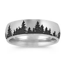 The idea of engraved wedding rings is almost as old as the tradition itself. Engraved Forest Mens Band 7mm Shane Co