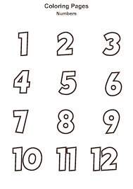 Number Coloring Pages 1 12 In 2020 Coloring Pages To Print Coloring Pages Printable Print