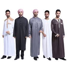 Men Saudi Thobe Galabeya Thoub Abaya Dishdasha Arabic Kaftan Muslim Dress Hot Muslim Dress Dresses Islamic Dress