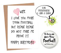 Check out our soccer birthday card selection for the very best in unique or custom, handmade pieces from our greeting cards shops. Funny Wife Birthday Cards Funny Birthday Cards Personalised