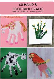 Tons Of Handprint And Footprint Crafts For Kids Handprint Art Kids Kids Art Projects Handprint Art