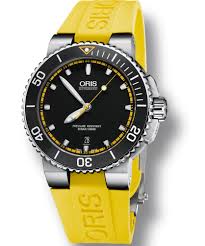 This pressure sensor can measure up to 30 bar (300m depth) with a depth resolution of 2mm. Oris Aquis Date New Versions Featuring Yellow Or Orange Details