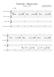 , last edit on aug 20, 2020. Megalovania Rock Group Tab Sheet Music For Drum Group Guitar Bass Mixed Quartet Musescore Com