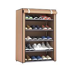 The easy track shoe tower keeps up to 15 pairs of shoes and boots Shoe Rack Organizer Shoe Storage Cabinet Tower With Nonwoven Fabric Cover Walmart Canada