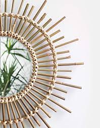 Now, it's up to you. Riseon Boho Mid Century Vintage Moroccan Style Halo Wicker Mirror Bamboo Rattan Sunburst Mirror Hanging Wall Mirror Beachfront Decor