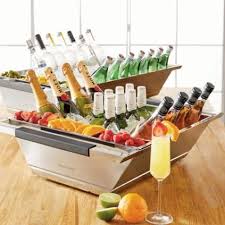Glacier Double Wall Beverage Servers Frontgate In 2020 Beverage Servers Beverages Food Displays