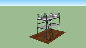 Piani letto a soppalco piani letto a scomparsa bambini letti a castello letti a soppalco a castello letto a soppalco misura queen letto. Svarta Ikea Letto A Soppalco 3d Warehouse