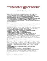Problematica functiei publice si a modului de. Doc Statutul Functionarilor Publici Dan Octavian Academia Edu