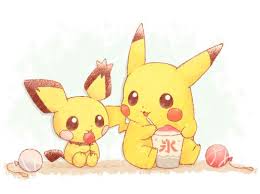 Kawaii Pokemon Kawaii Spiky Eared Pichu And Pikachu Avec Images Pokemon Mignon Images Kawaii Dessin Pokemon