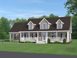 Normally consisting of one and a half stories, these house plans feature the master suite on the main floor. Another Variation On 3 Dormer Cape Cod Cape Cod House Plans Porch House Plans Farmhouse Style House