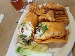 Maybe you would like to learn more about one of these? Fish Taco Wrap Yum Picture Of Hitching Post Portage Tripadvisor