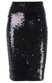 Mes Demoiselles Rita Sequin Pencil Skirt Black Size 1 Us S