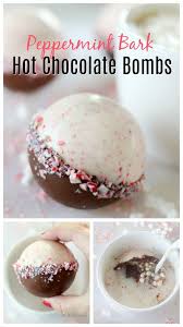 Peppermint Bark Hot Chocolate Bombs Recipe Video Chocolate Bomb Diy Hot Chocolate Hot Chocolate Recipes