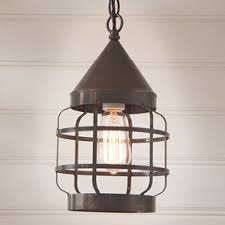 Primitive And Farmhouse Hanging Pendant Lights Irvin S Tinware