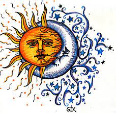 May 18, 2021 · the seven stars are the pleiades. Easy Half Moon Half Sun Drawing Novocom Top