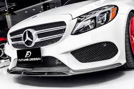 Rs Front Lip Carbon Fiber W205 Amg C Class Carbon Fiber C Class Amg