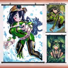 Anime My Hero Academia Asui Tsuyu Froppy Cute Frog Girl Wall Scroll Roll  Painting Poster Hanging Picture Poster Decor Cosplay - Cosplay Costumes -  AliExpress