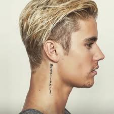 Miley cyrus and justin bieber. Justin Bieber Tattoo Justin Bieber Neck Tattoo Patience Tattoo Justin Bieber Tattoos