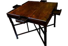 Folding Chinese Game Table On Onekingslane Com Table Games Carved Legs Table