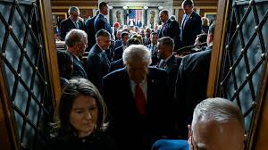 In Combative State of the Union, Trump Heralds Economic and Border Policies  - The New York Times