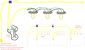 The previous diagram may be less than helpful because most people aren't wiring just a single light. Best Way To Wire Multiple Lights In Multiple Rooms On Single Circuit Home Improvement Stack Exchange