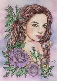 Karen vloothius window roses digital art interpretation