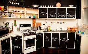 chalkboard cupboard doors kitchen