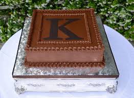 Forever After Cakes Square Chocolate Monogram Groom S Cake Chocolate Grooms Cake Grooms Cake Tables Chocolate Wedding Cake