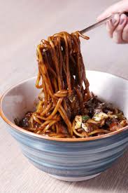 10 Best Meat Recipes How To Make Authentic Jjajangmyeon Korean Black Bean Noodles Asian Recipes Recipes Black Bean Noodles