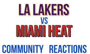 The words los angeles lakers are written with a darker color tone, also the horizontal lines that represent a fast. Community Reacts To Lakers Victory In Nba Finals The Standard