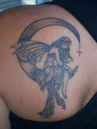 If you ink just a shadowed version of tinkerbell, then it still love appealing. Fairy Moon Tattoo Fairy Tattoo Fairy Tattoo Designs Moon Tattoo Designs