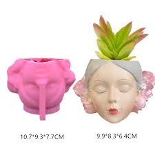 David Statue Flower Vase Clay Silicone Mold Diy Handmade Human Sculpture  Flower Pot Concrete Cement Resin Molds Making Mould