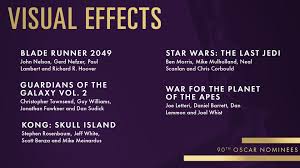 The 90th academy awards will air live on abc march 4 at 8 p.m. Oscars 2018 The Nominees For Best Visual Effects The Art Of Vfx