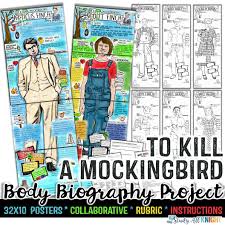 To Kill A Mockingbird Body Biography Project Bundle Great For Characterization
