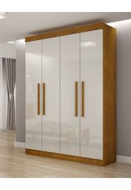 Roupeiro Espanha 4 Portas Imbuia Rufato Wardrobe Door Designs Wardrobe Laminate Design Bedroom Closet Design