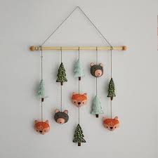 Felt Wall Hanging Woodland Animals Felt Wall Hanging Diy Baby Stuff Woodland Animals