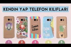 Kendin Yap Telefon Kiliflari 5 Seffaf Kilif Susleme Fikri Diy Kiliflar Elisi Fikirleri Telefonlar