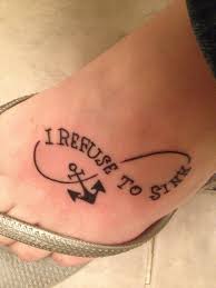 refuse to sink? laugh up my sleeve