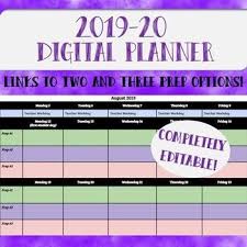 This Secondary Teacher Planner For Is Set Up As Separate Semester 1 And Semester 2 Google Docs Simply In 2020 Secondary Teacher Teacher Lesson Plans Teacher Planner