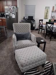 My New Chair And Ottoman From Arhaus Furniture Desmond With A Accent Pillow Www Arhaus Com Jacksonville Florid Arhaus Furniture Furniture Chair And Ottoman