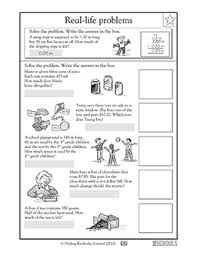 Check spelling or type a new query. Real Life Word Problems Part 3 3rd Grade 4th Grade Math Worksheet Greatschools