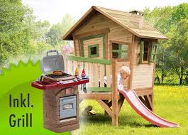 8 lieblings holzhaus garten kinder ein kleines stuck nationalstaat mit vielen blumen grunen pflanzen und uppigem grunem gras nennen wir liebevoll kombinieren grunanlage. Holz Kinder Spielhaus Krummy Klein Gartenhaus Comic Stelzenhaus Inkl Spielgrill Gartenmobel Fachhandel