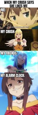Pin By Michael On Konosuba In 2020 Anime Memes Funny Anime Memes Funny Memes