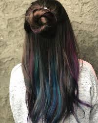 40 Sumptuous Peekaboo Hair Color Ideas Hairstylecamp Balayage Hair Peekaboo Hair Hair Highlights