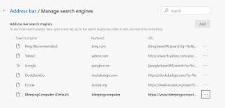 To change the default search engine you need to click on the three dots beside your desired search engine and click make default. How To Change The Default Search Engine In Microsoft Edge