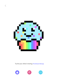 Gateau Multicolore En Pixel Art Pixel Art Art Multicolore Pixel Art Gateau