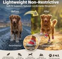 Dog Shoes for Hot Pavement - Breathable Mesh & Non-Slip Summer Boots - Gray  / 35#