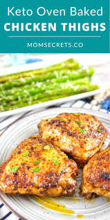 Best Crispy Oven Baked Chicken Thighs Keto Low Carb Recipe Recipe In 2020 Baked Chicken Thighs Oven Baked Chicken Thighs Oven Baked Chicken
