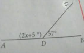 Feb 26, 2018 · matematika sekolah menengah atas diberikan garis k º2x + y = 3 dan garis l º 2x + 3y = 5. Nilai X Pada Gambar Di Samping Adalah A 123 B 118 C 69 D 59 Beserta Caranya Brainly Co Id